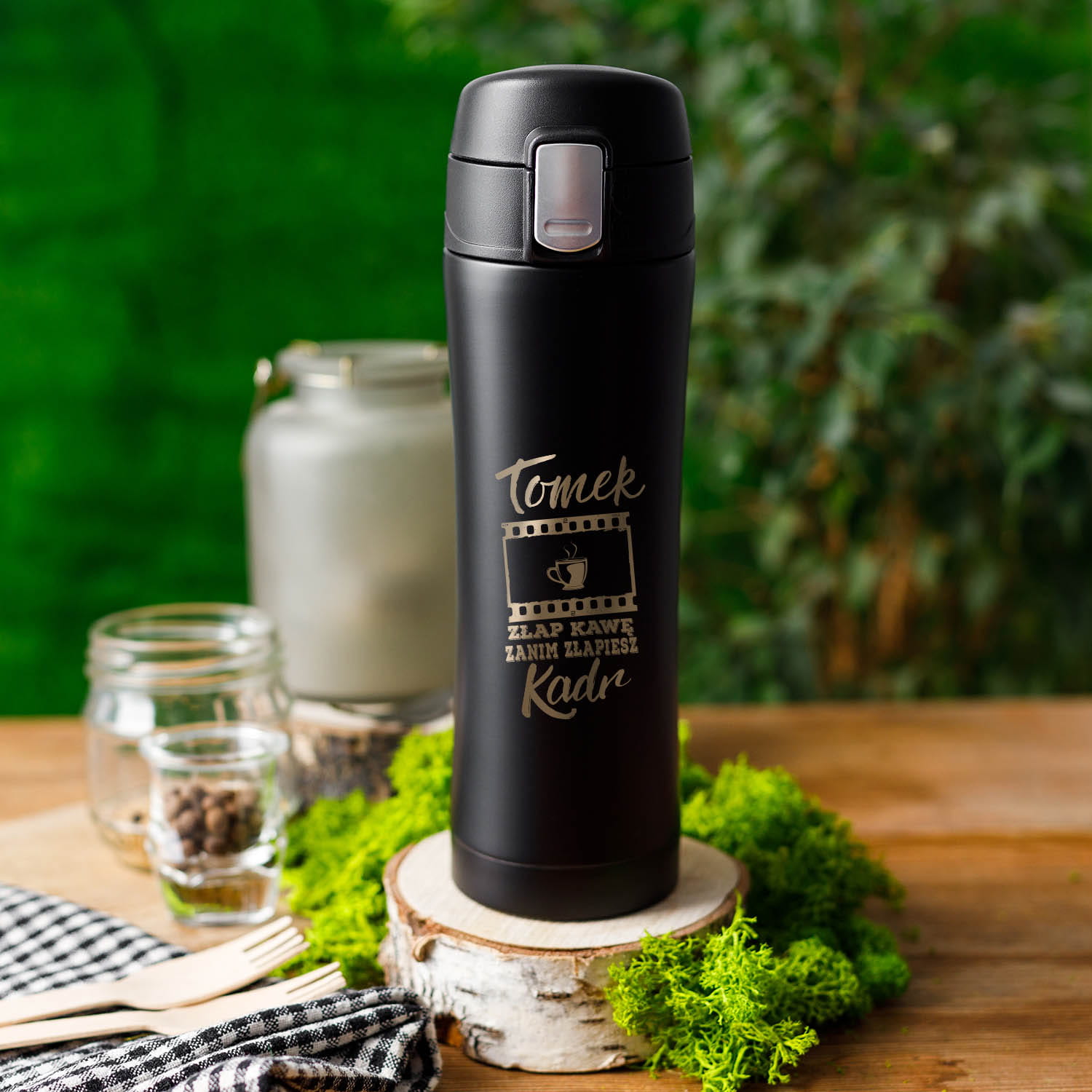 Kubek Termiczny z Grawerem - Prezent dla Fotografa