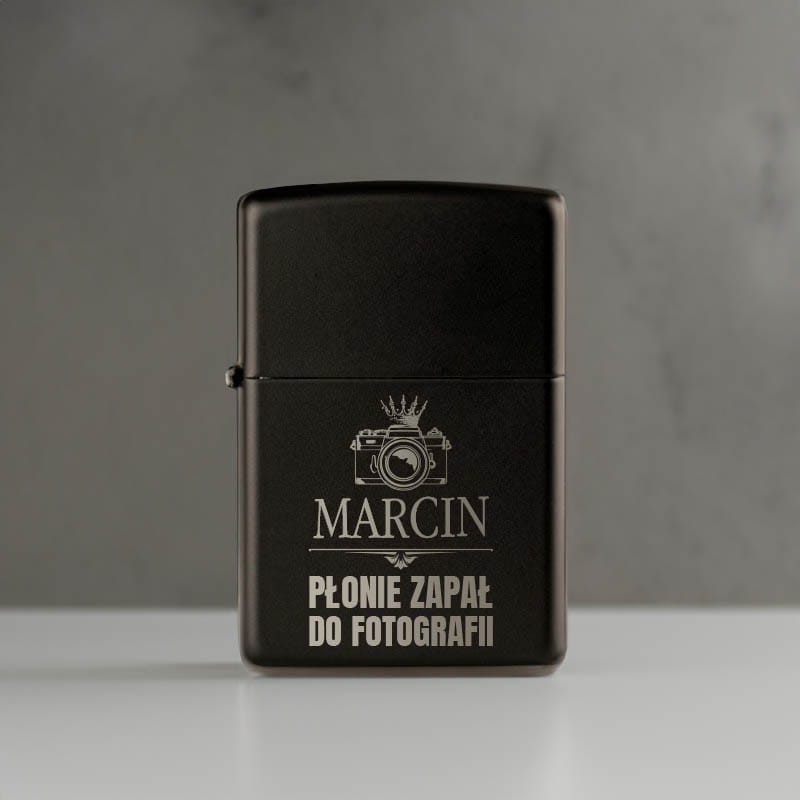 Zapalniczka Benzynowa z Grawerem dla Fotografa - Prezent dla Fotografa