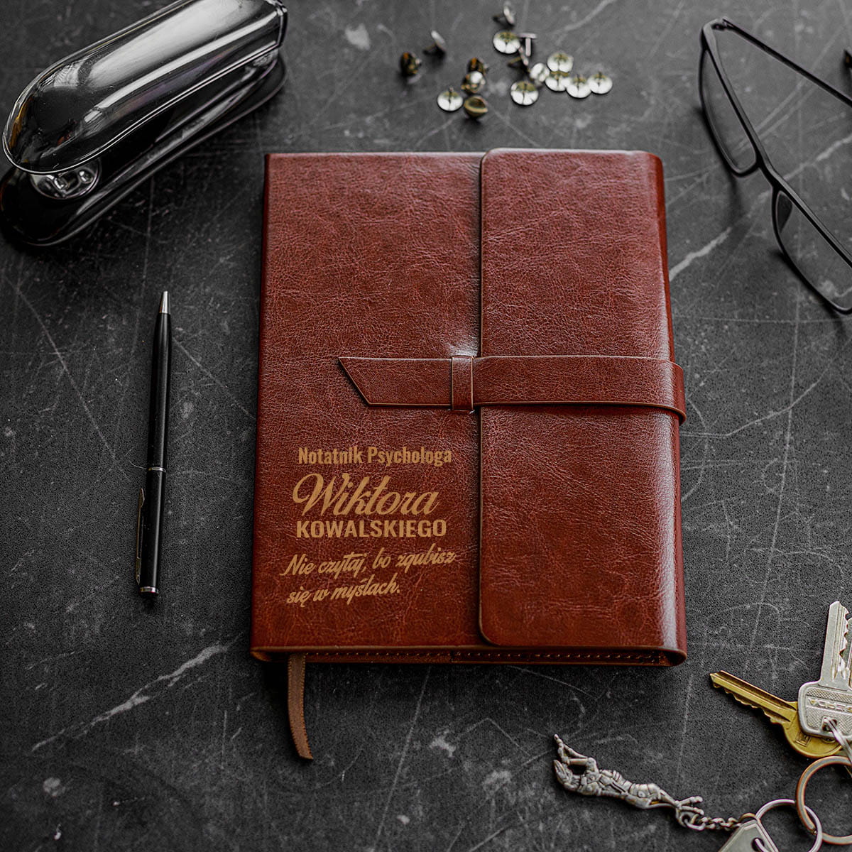 Notes dla Psychologa z Grawerem - Prezent dla Psychologa