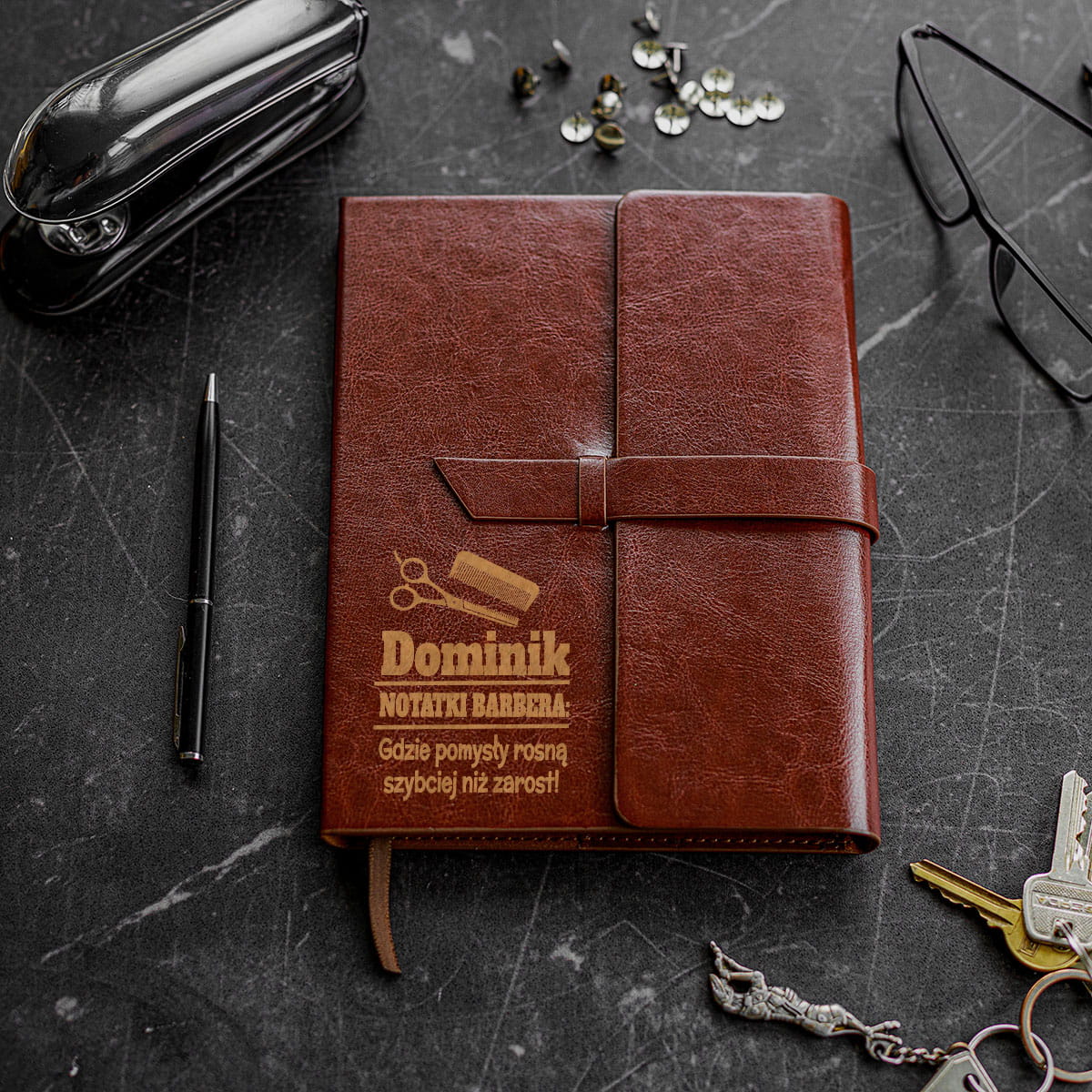 Notes dla Chemika z Grawerem - Prezent dla Barbera - Gdzie Pomysły rosną