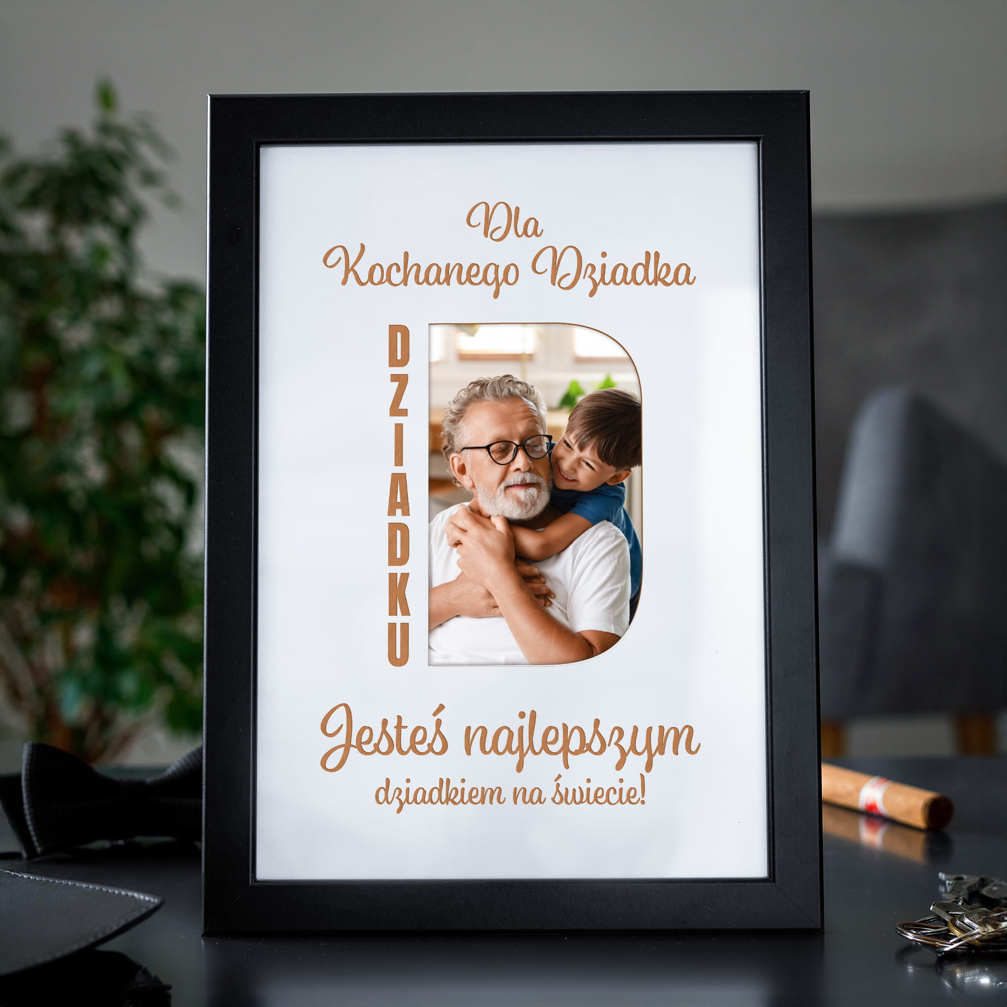 Ramka na Zdjęcie dla Dziadka - Prezent na Dzień Dziadka - Ramka na Dzień Dziadka - Dla Kochanego Dziadka