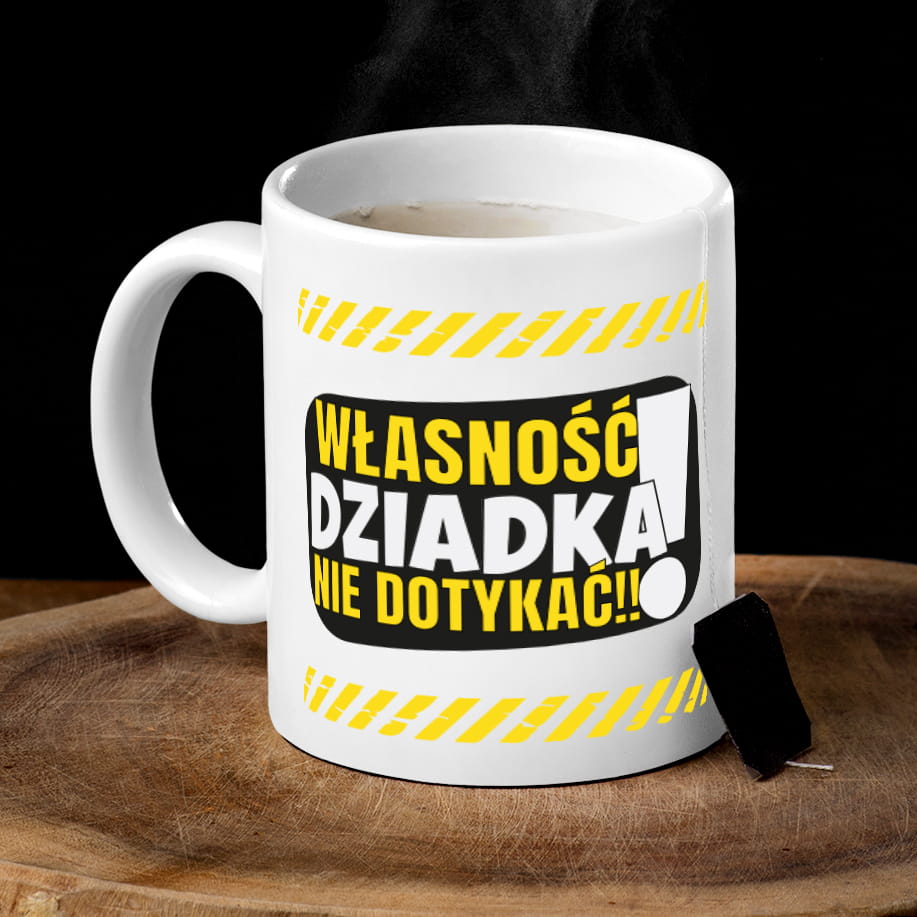 Kubek dla Dziadka z Nadrukiem - Kubek na Dzień Dziadka - Własność Dziadka Nie Dotykać