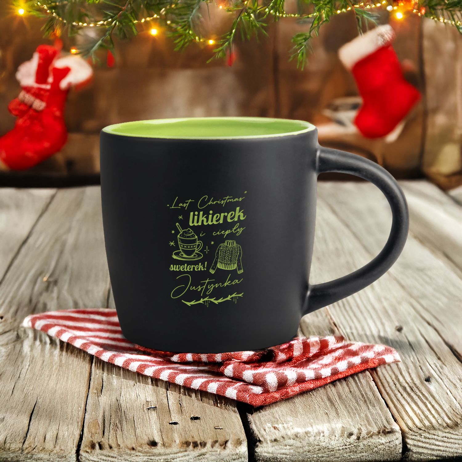 Kubek z Imieniem Na Święta - Kubek Prezent Na Mikołaja, Święta - Last Christmas
