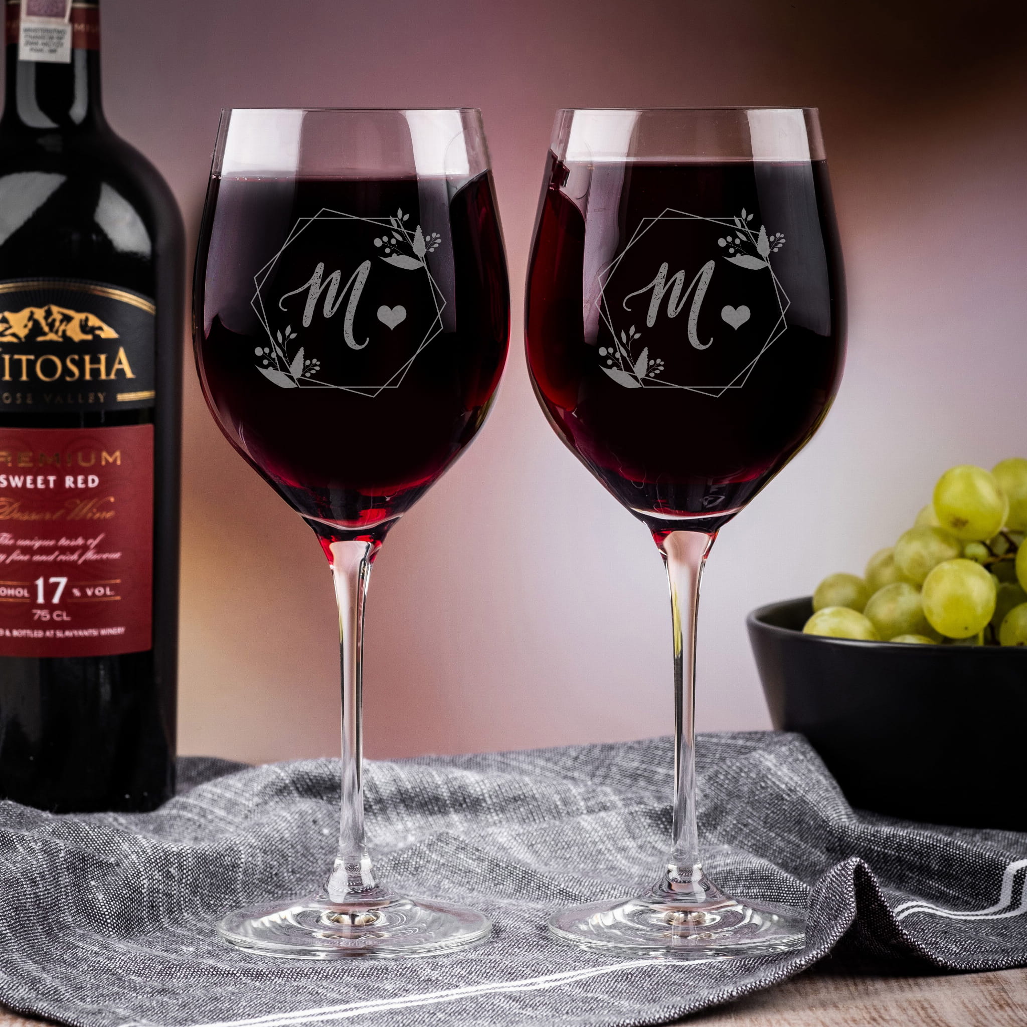 Kieliszki do wina z grawerem dla niej