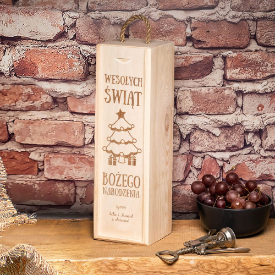 Skrzynka na wino prezent na święta