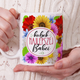 Kubek z nadrukiem, prezent dla babci na urodziny