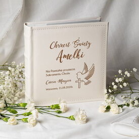 Album na zdjęcia z grawerem prezent na chrzest