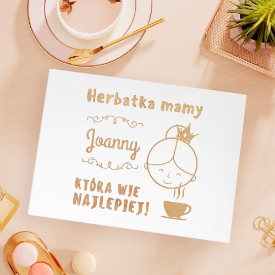 Herbaciarka z grawerem, prezent dla herbaciarza