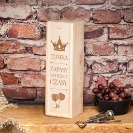 Skrzynka na wino, prezent na imieniny