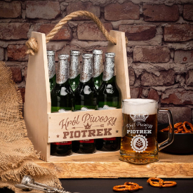 Nosidło na piwo i kufel z imieniem