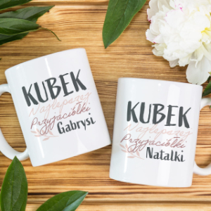 Kubki z nadrukiem prezent dla przyjaciółek