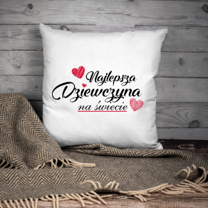 Poduszka z nadrukiem prezent dla niej