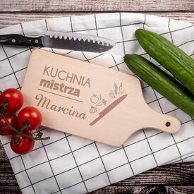 Deska do krojenia z grawerem na parapetówkę