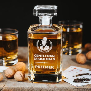 Karafka na whisky z grawerem