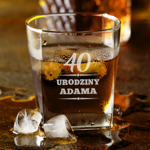 Prezent dla ukochanego, szklanka na whisky z grawerem